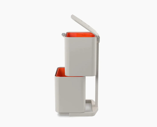 Totem Compact 40L Recycling Bin STONE