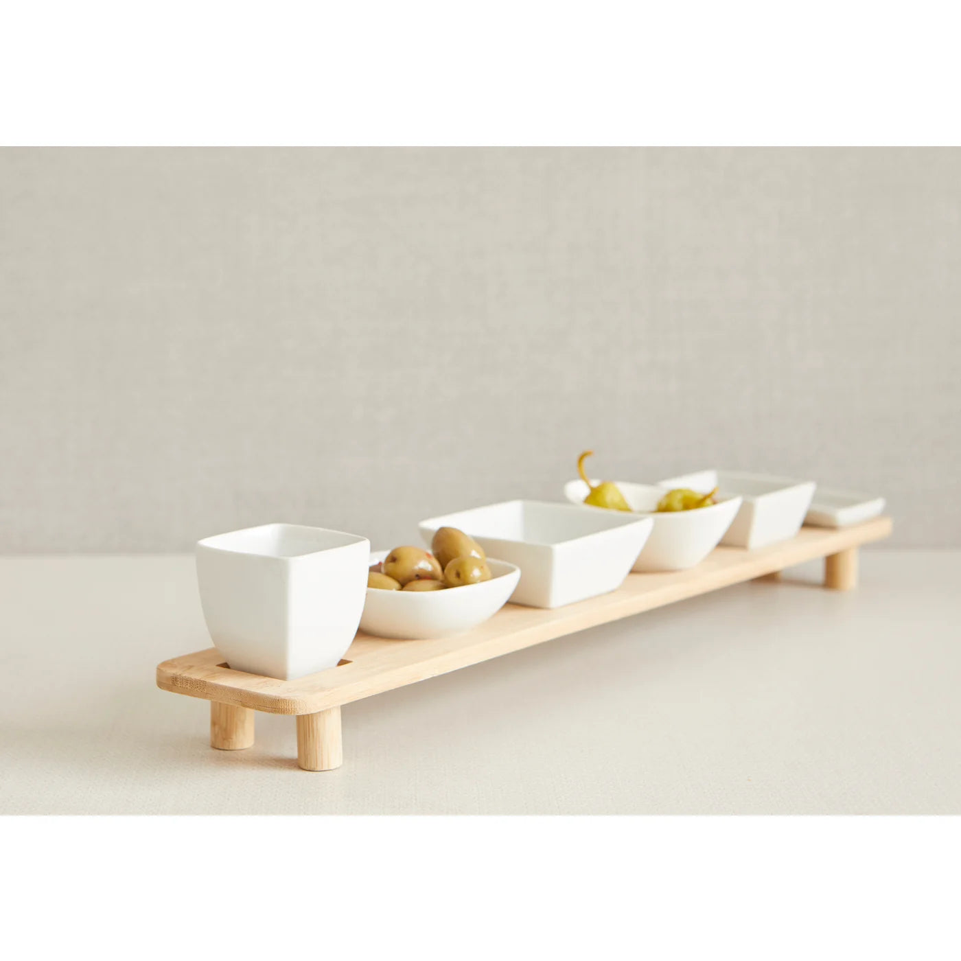 Cabo 7 piece entertaining Set WHITE Marche