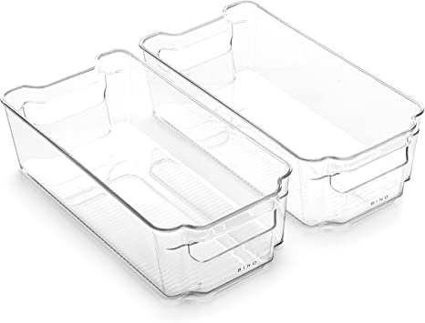 2PK Medium Rectangle Storage Bins