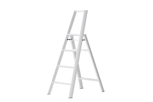 Lucano Stepstool 4 step white with handle