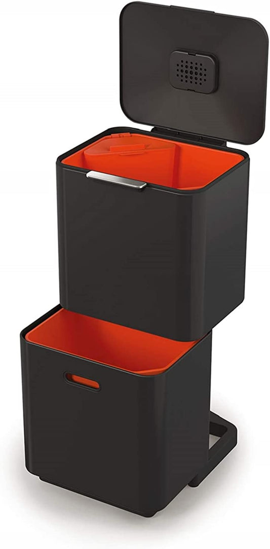 Totem Max 60L Recycling Bin CARBON BLACK