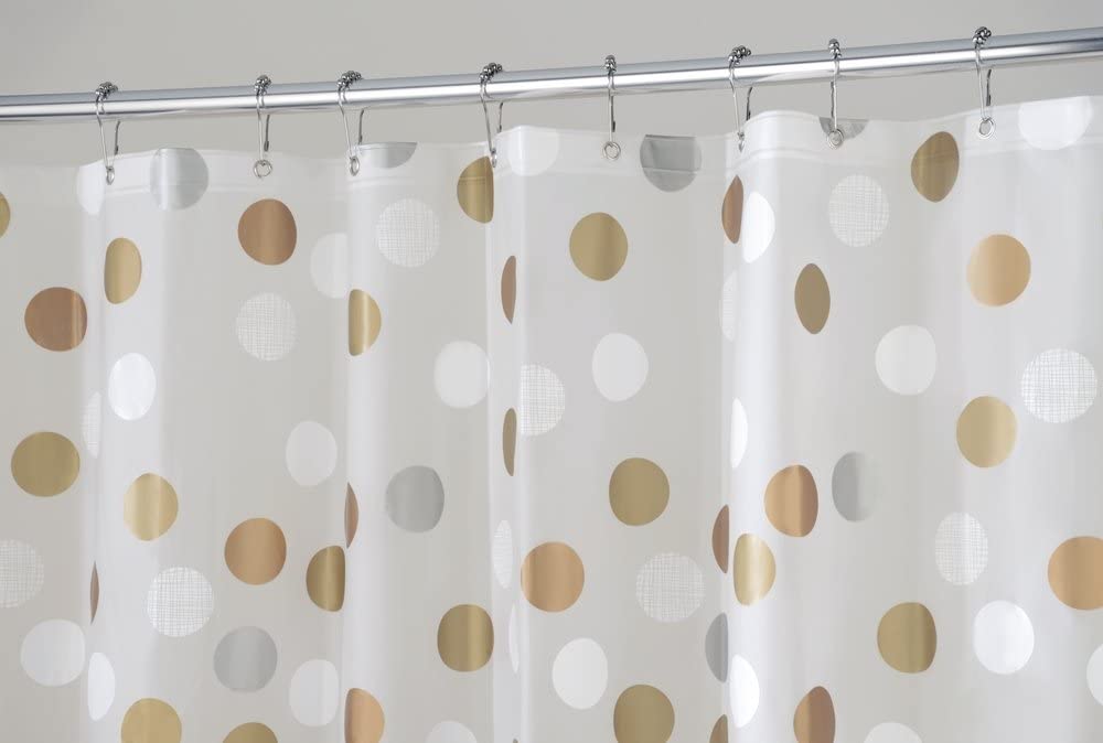 Peva Gilly Dop Shower Curtain Metallic