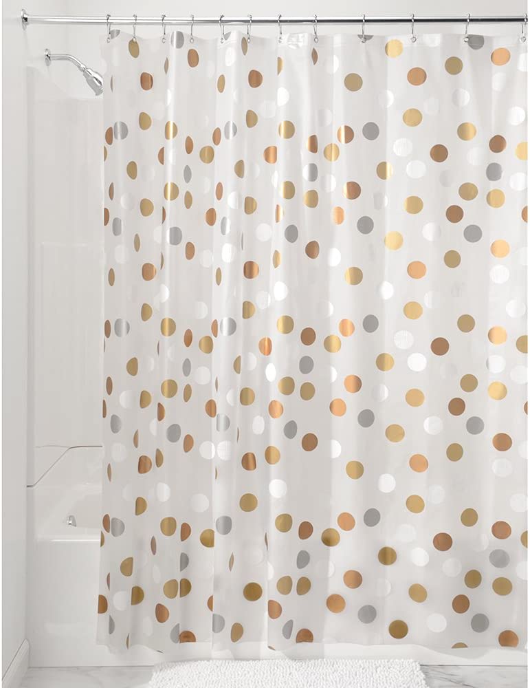 Peva Gilly Dop Shower Curtain Metallic