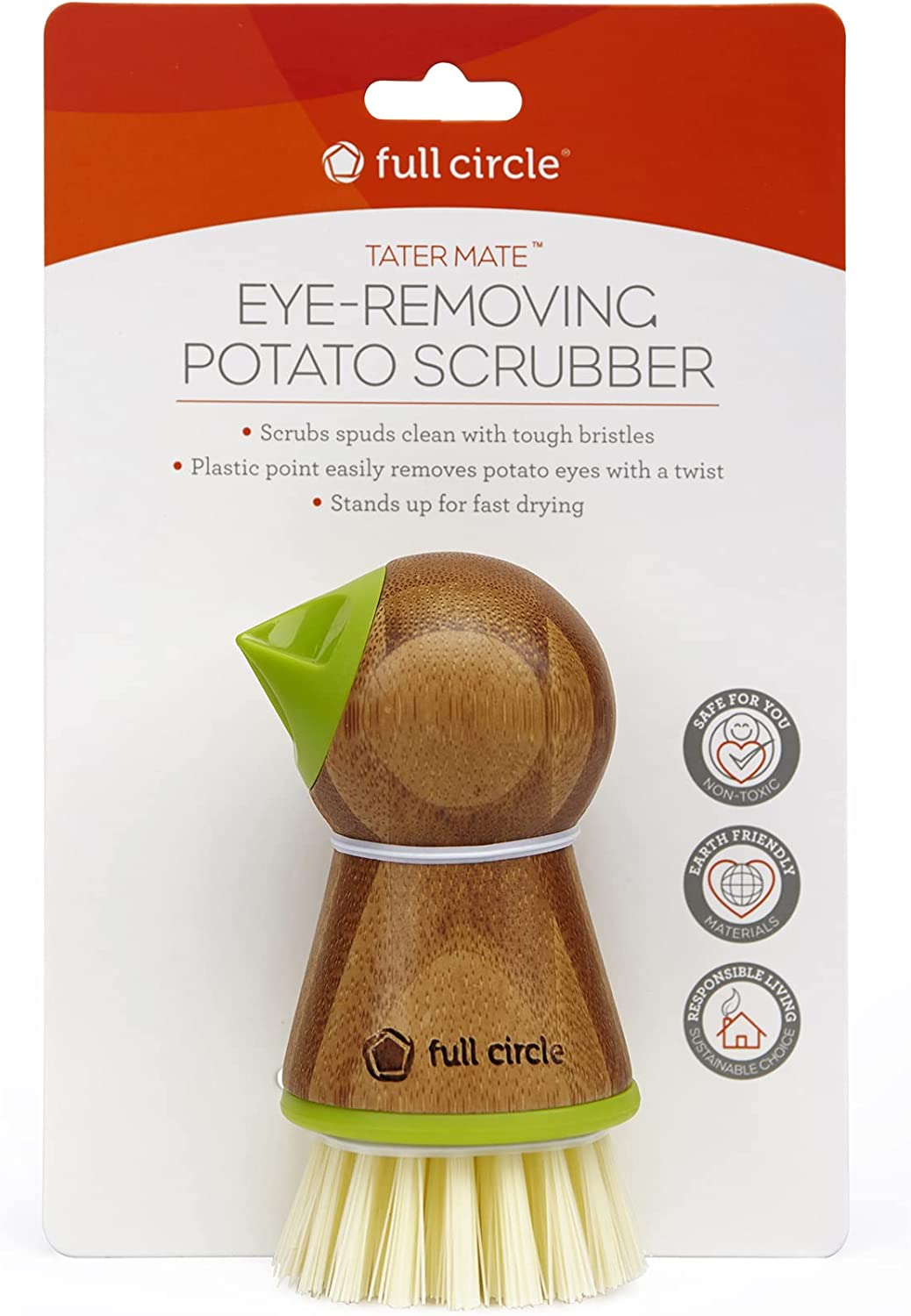 Eye-Removing Potato Scrubber GREEN