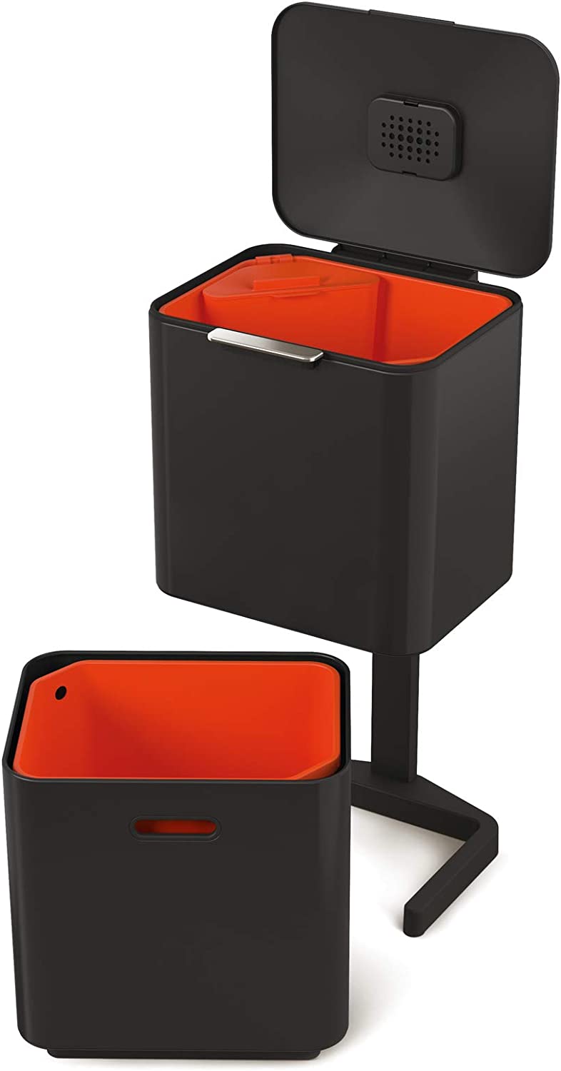Totem Max 60L Recycling Bin CARBON BLACK