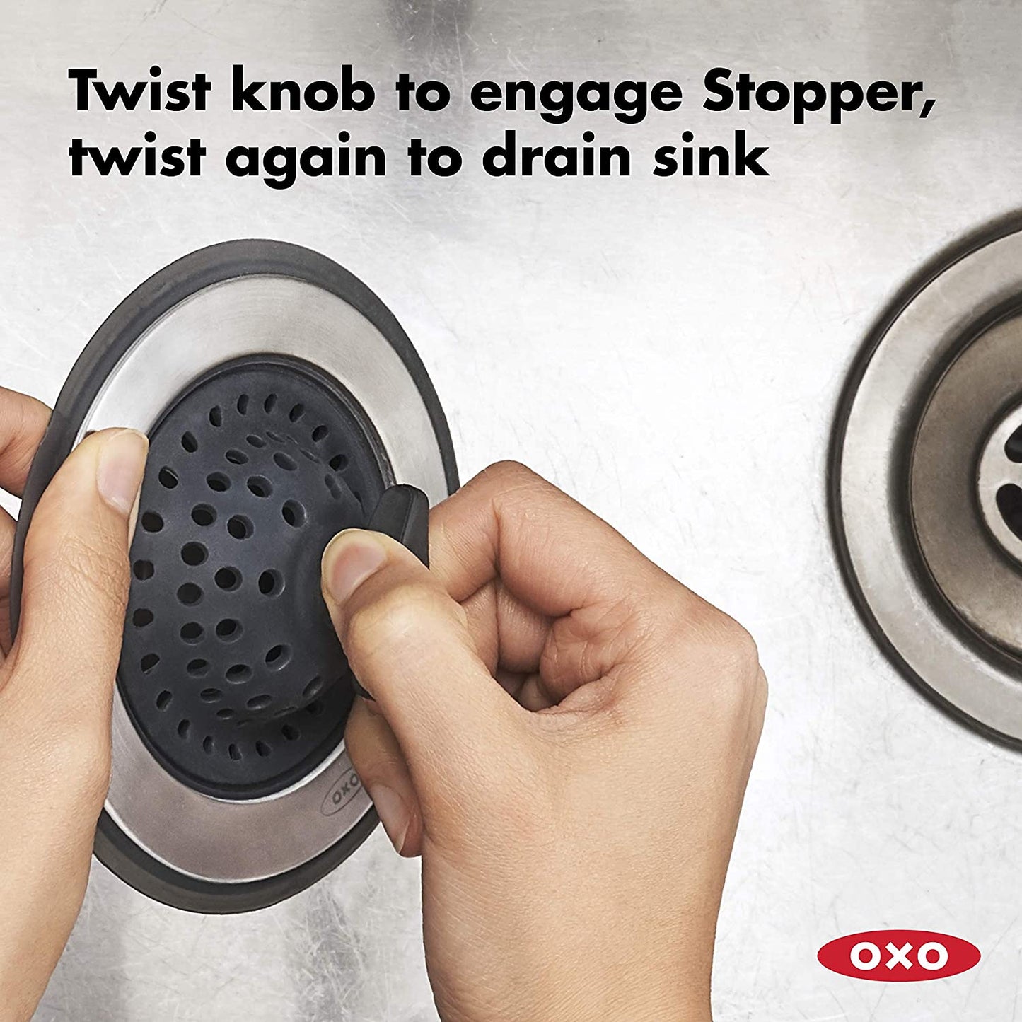 2-in-1 Sink Strainer Stopper