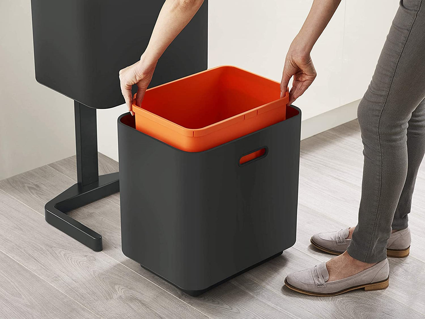 Totem Max 60L Recycling Bin CARBON BLACK