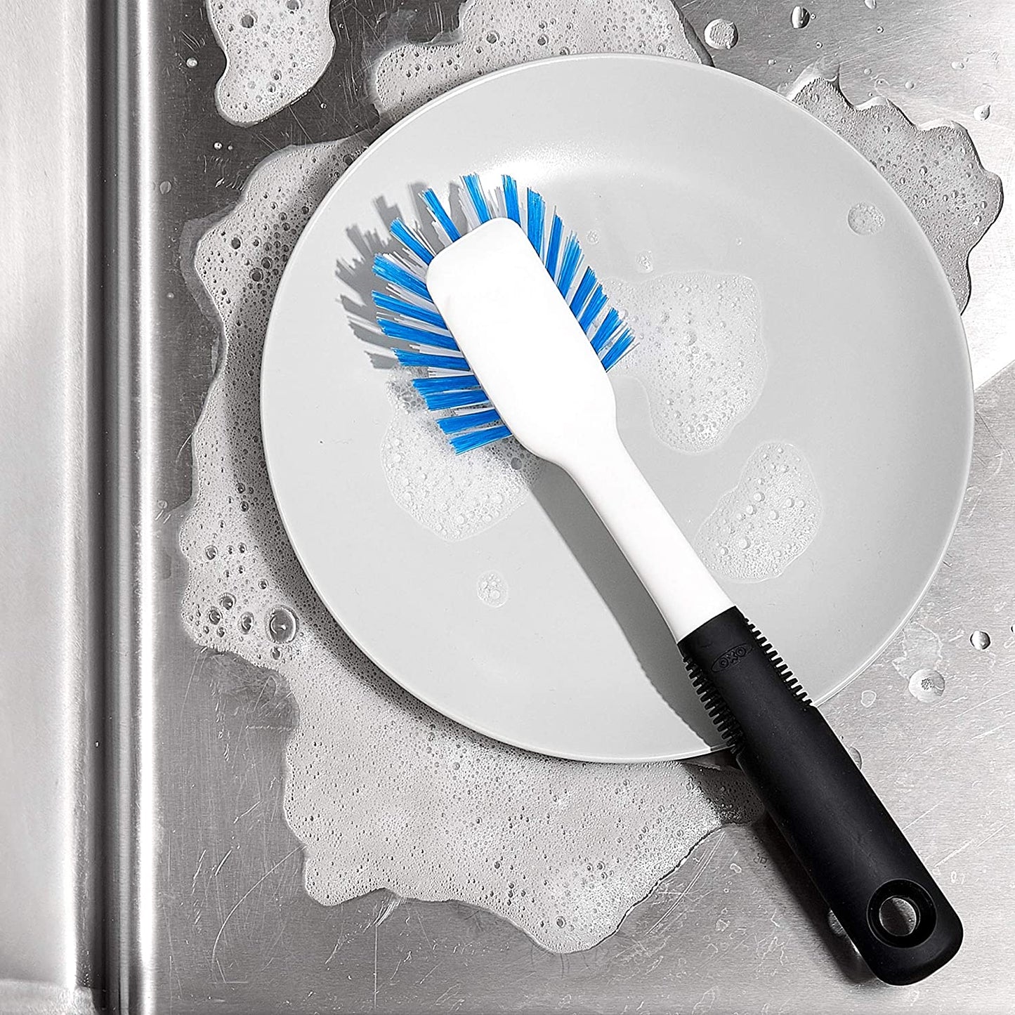 Dish brush with Scraper