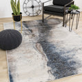 Breeze E117 Cream Blue Brown Rug