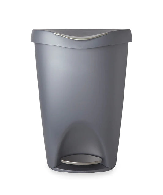 Brim Step Can 13 Gallon. Nickel
