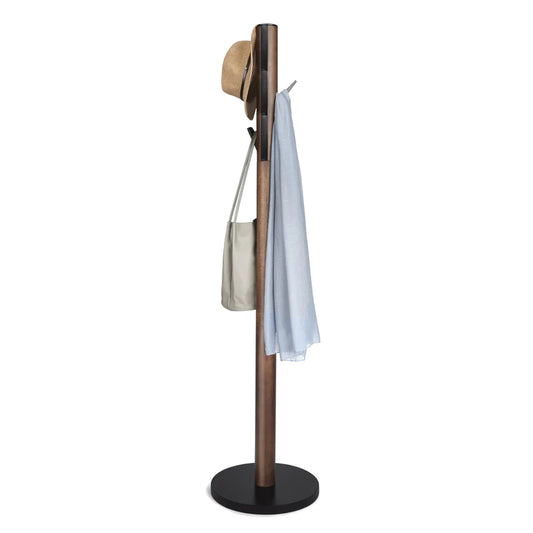 Flapper coat rack Blk/Waln