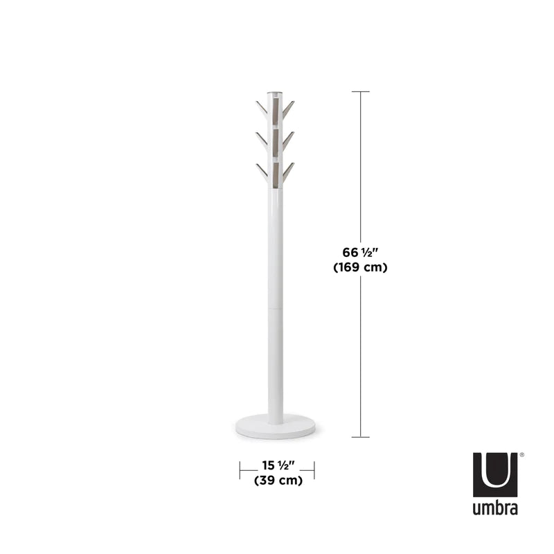 Flapper Coat Rack white/silver