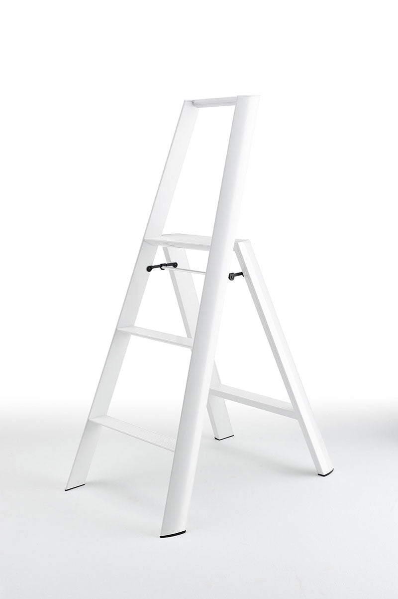 Lucano Step stool 3-step White with handle