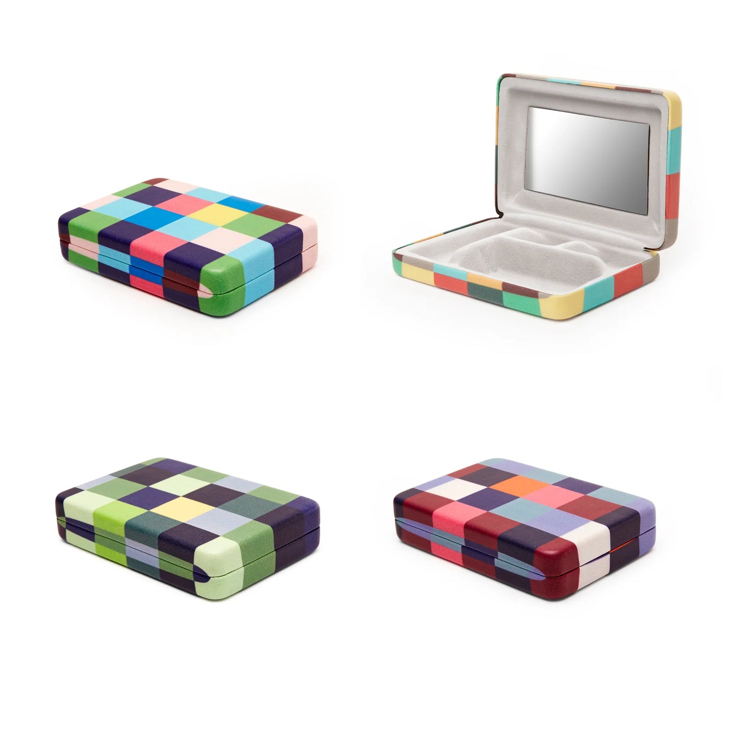 Portable Jewelry Case Plaid