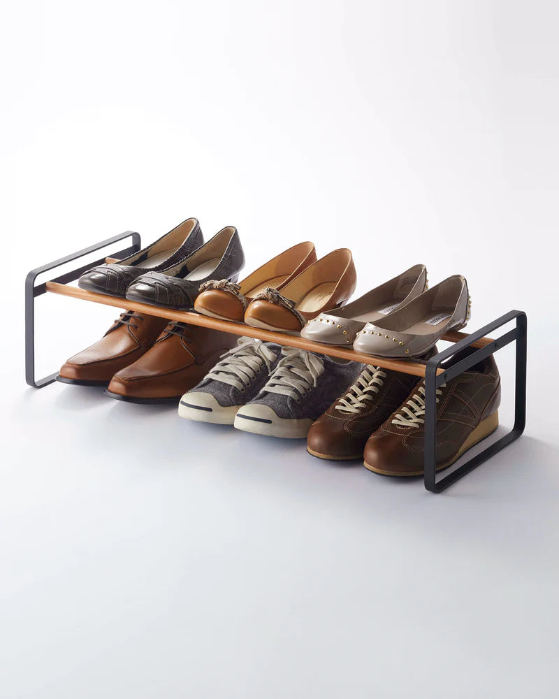 Shoe Rack  Black - Single-Tier