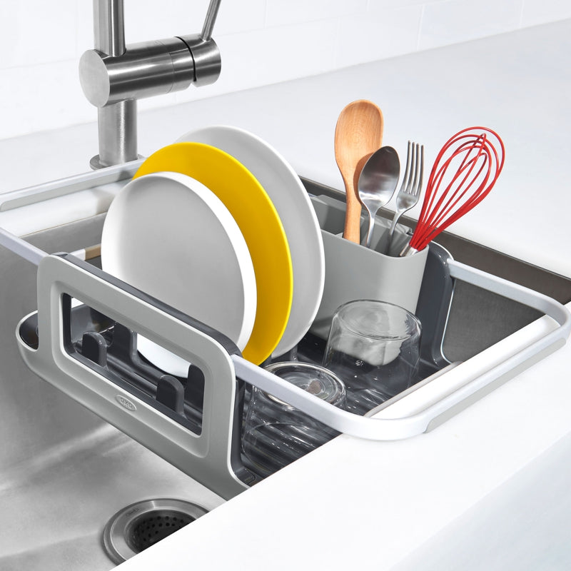 Over-the-Sink Aluminum Dish Rack