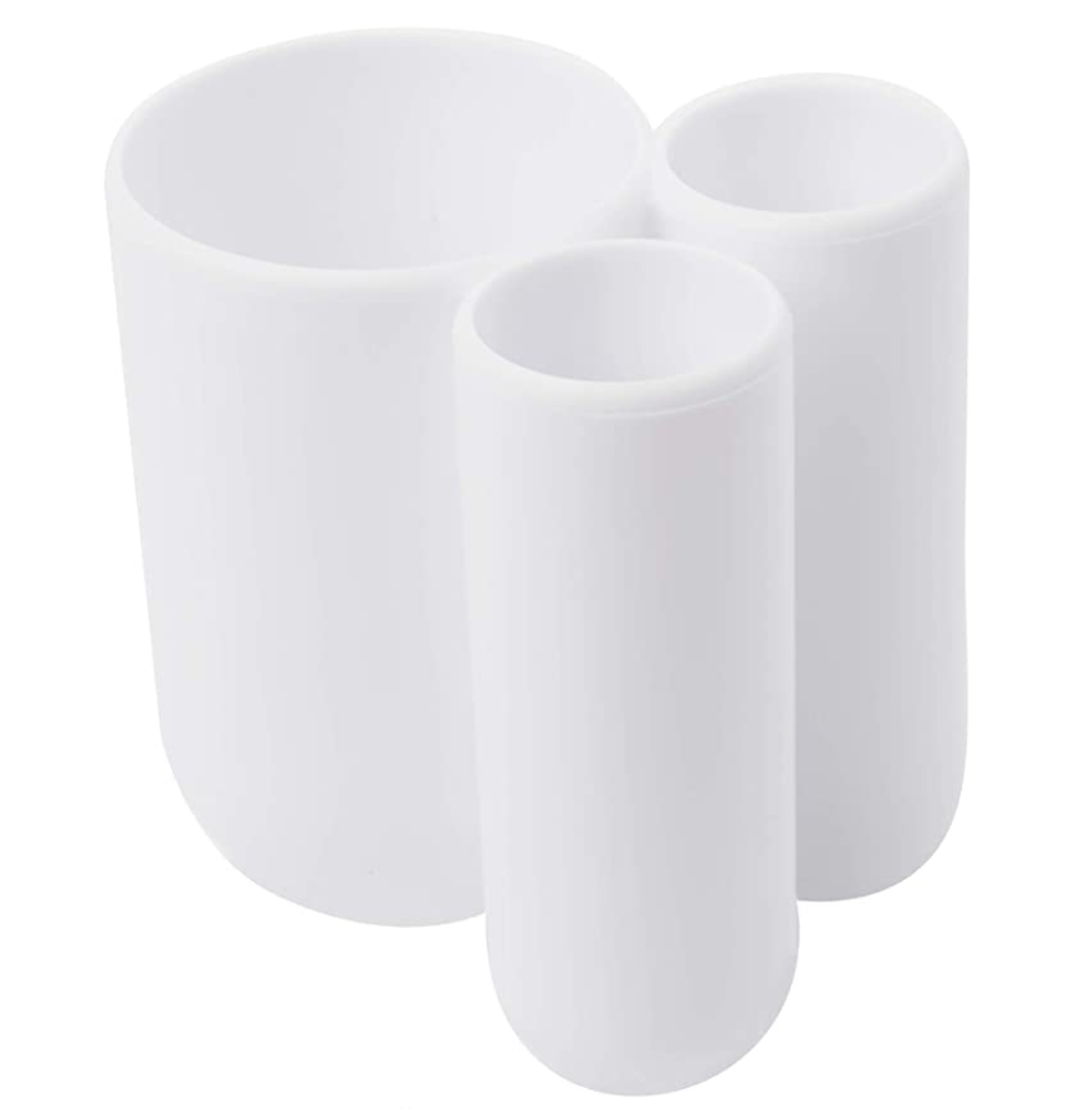 Touch Organizer / Toothbrush Holder WHITE