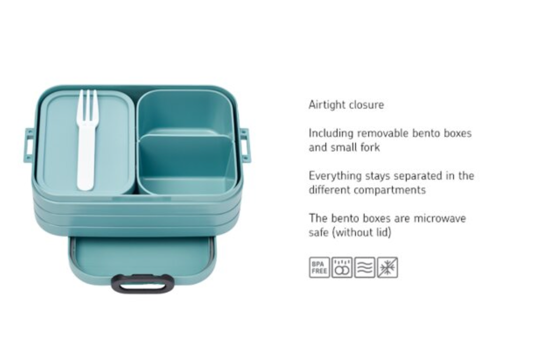 bento lunch box midid NORDIC BLUE