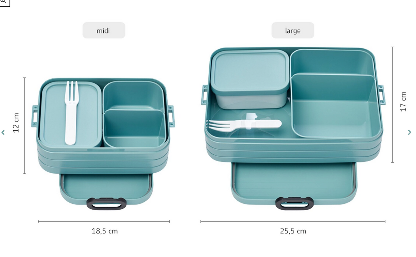 bento lunch box midid NORDIC BLUE