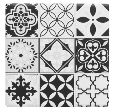 Ceramic coasters set of 6 Spanish Tile