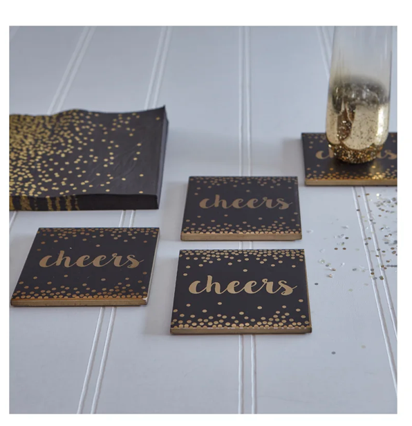 Cheers Coaster Blk/Gold