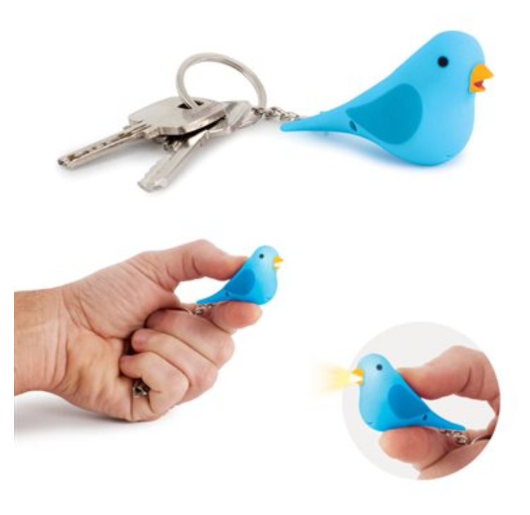 Tweet Key ring with sound/light