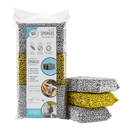 Sponges Set of 3 Silver/Gold