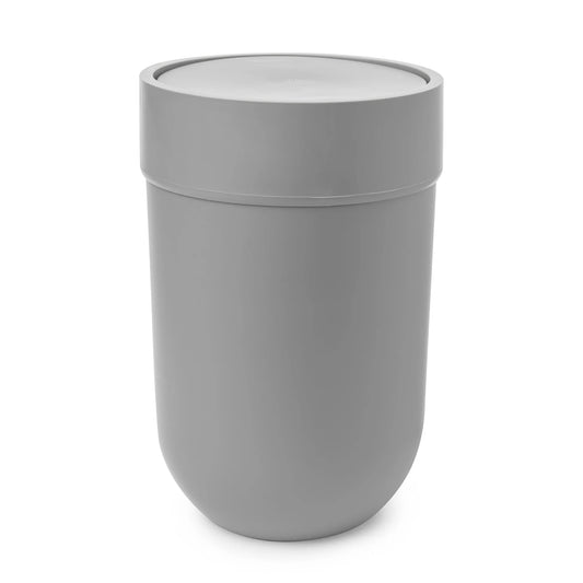 Touch Trash can with lid grey