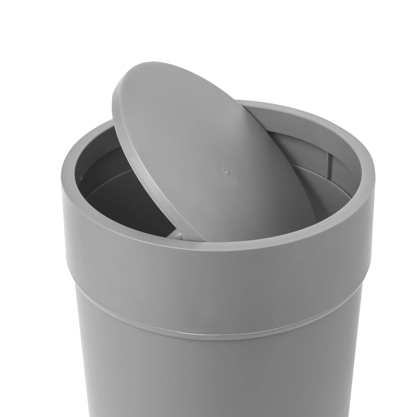 Touch Trash can with lid grey