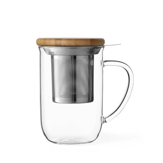 Minima Balance Glass Tea mug clear