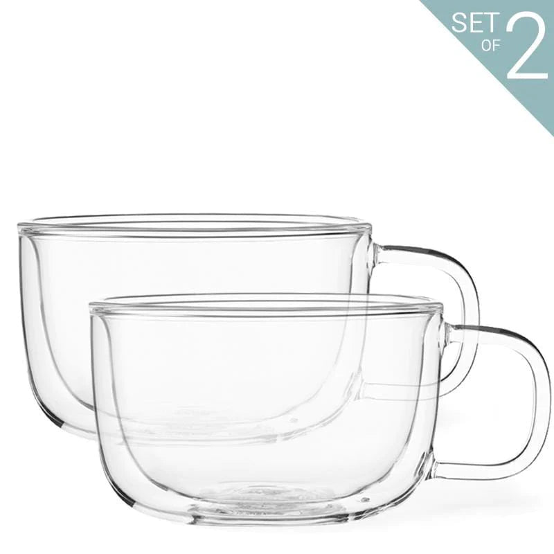 Classic Double wall Mug large set/2