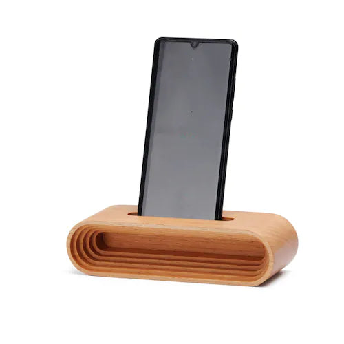 Walnut Wood Cell Phone Holder and Amplifier