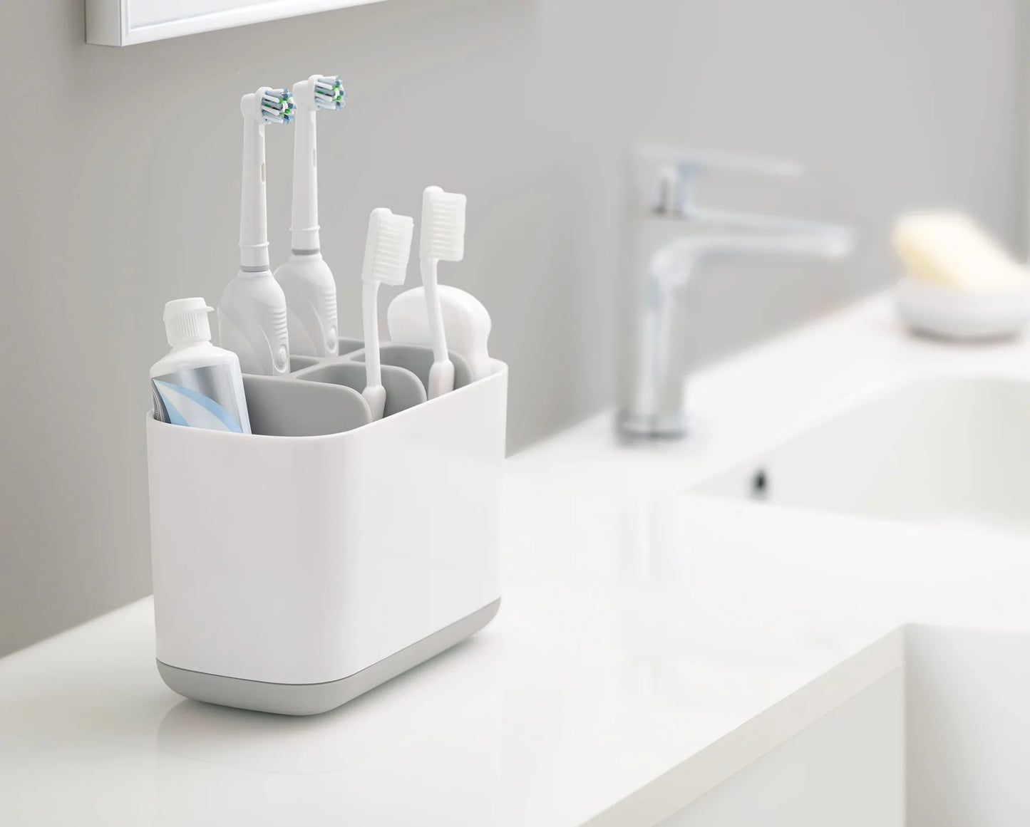 EasyStore Toothbrush Caddy Large GREY