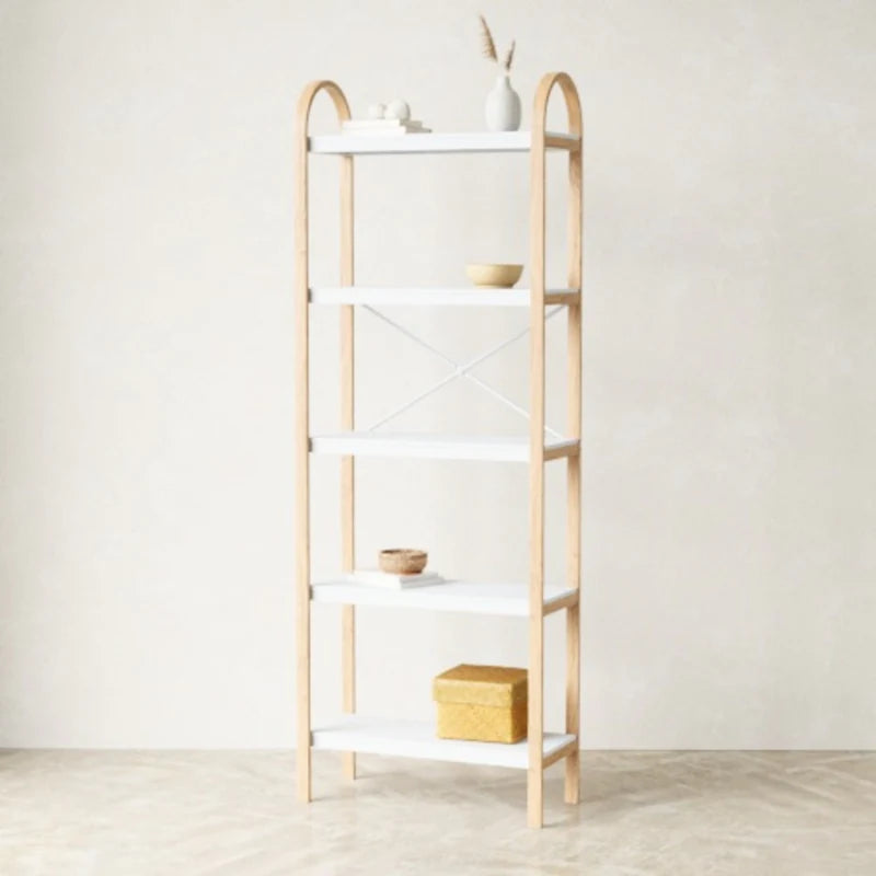 Bellwood Five Tier Shelf white/natural