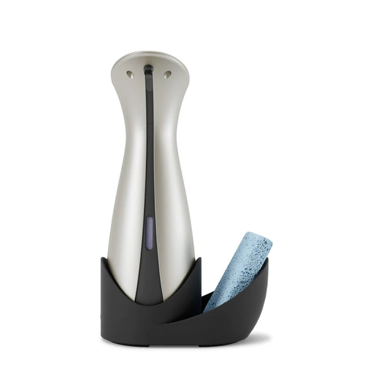 OTTO Sponge Caddy Auto soap and Sanitizer disp NICKEL
