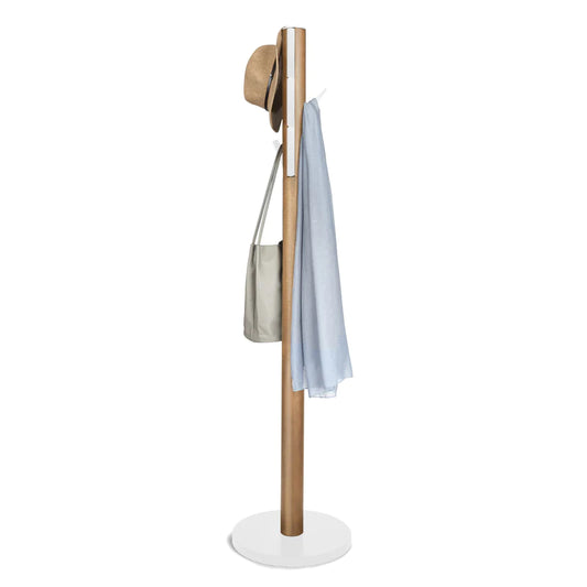 Flapper coat rack white/natural