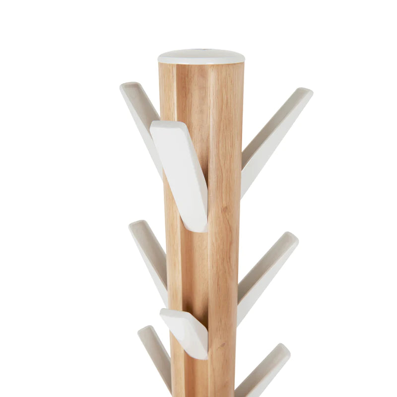 Flapper coat rack white/natural