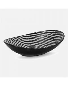 Zebra Oval Bowl 17cm