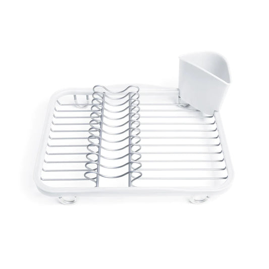 Sinkin Dish Rack WHITE-NICKEL