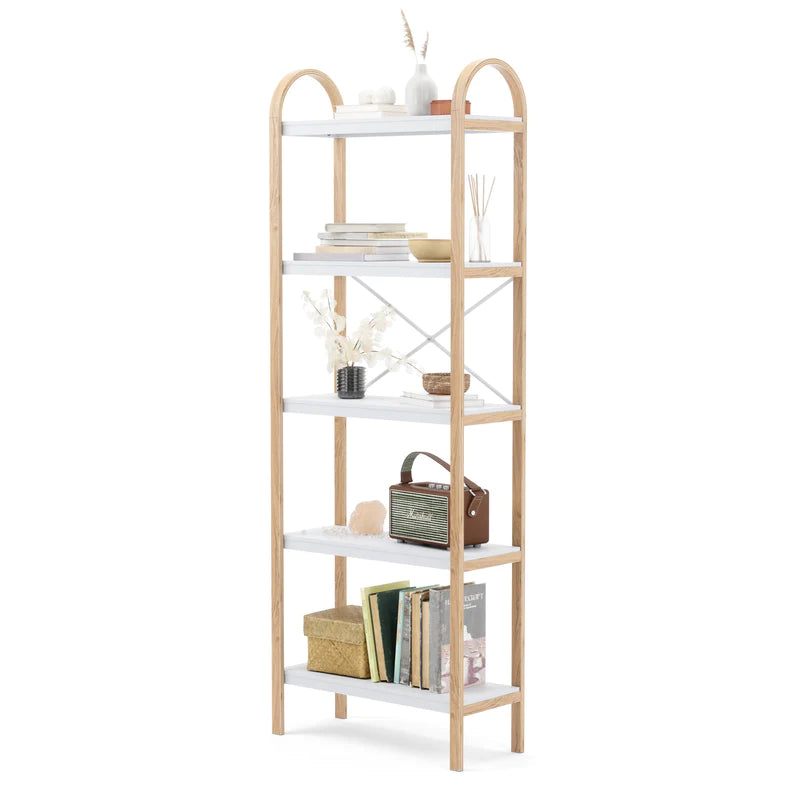 Bellwood Five Tier Shelf white/natural