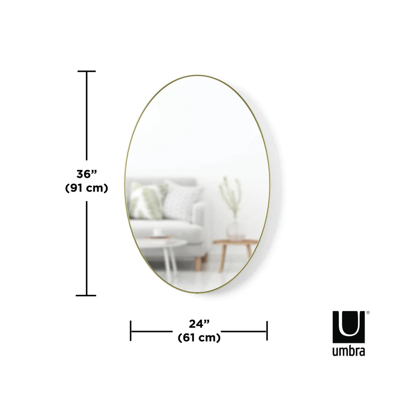 Hubba Oval Mirror 24 x 36"