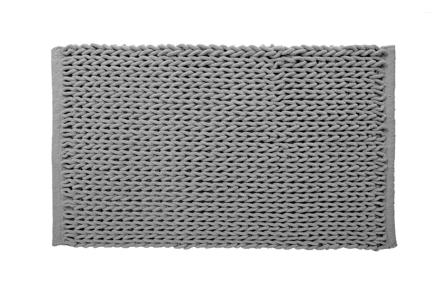 Braided Bath Mat marble grey