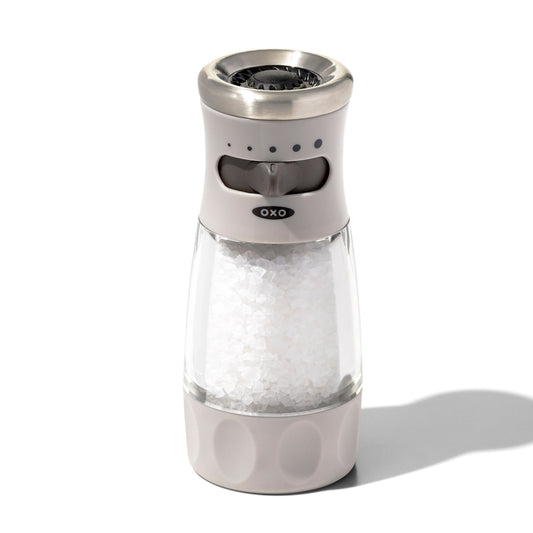 Contoured Dest Mess-Free Salt Grinder