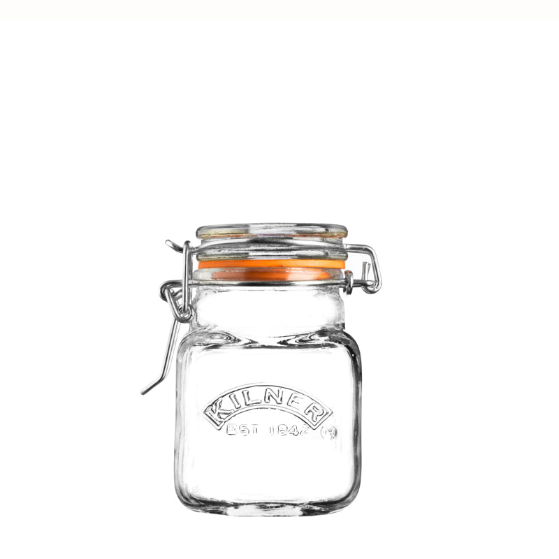 Square Clip Top Spice Jar