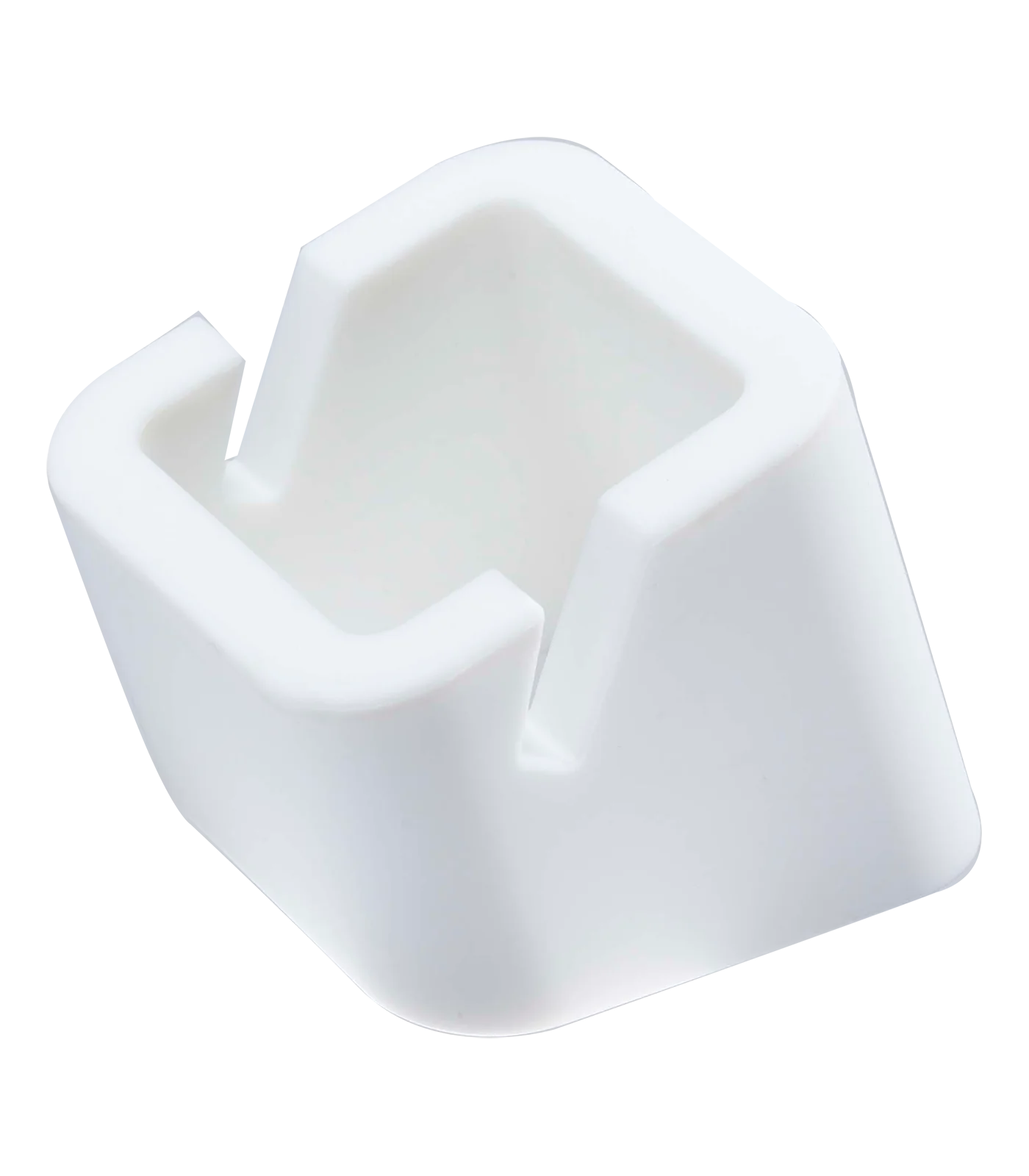 Square tablet stand white