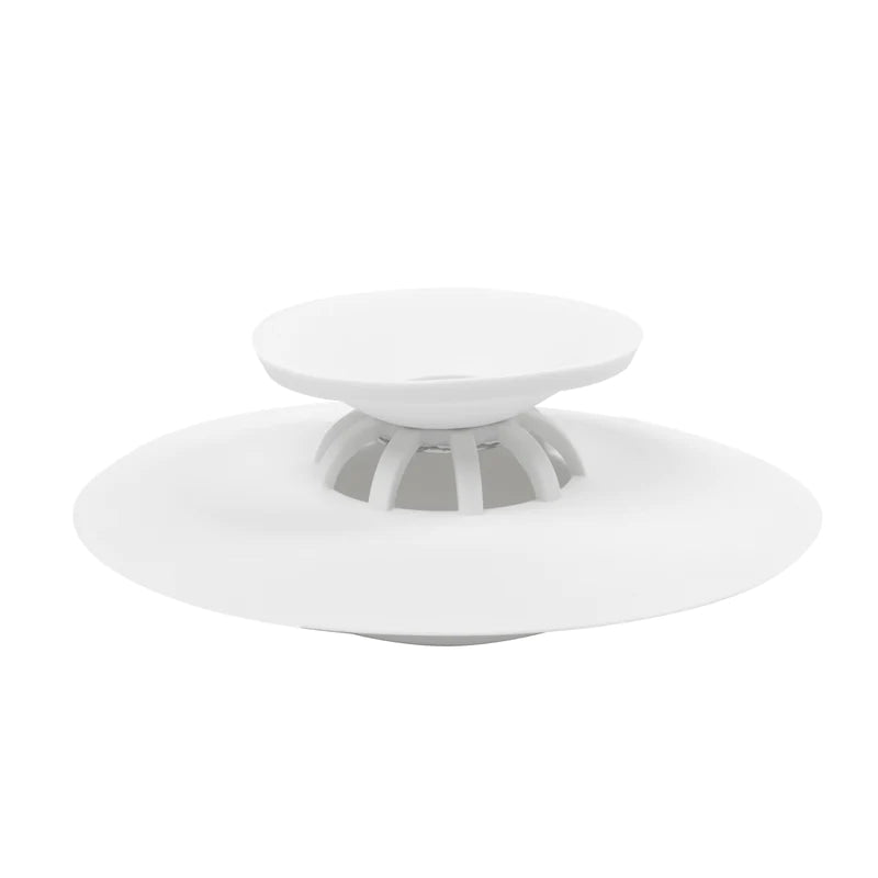 Flex Drain Stop & Hair Catcher WHITE