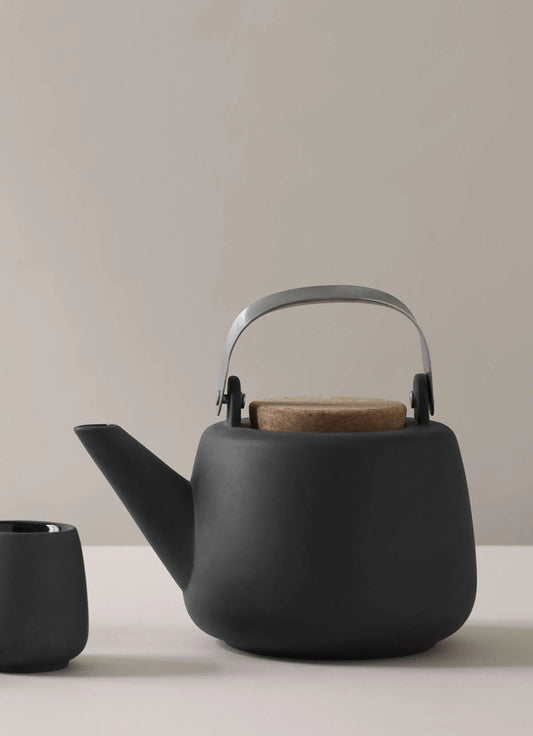 Nicola Porcelain Teapot CHARCOAL