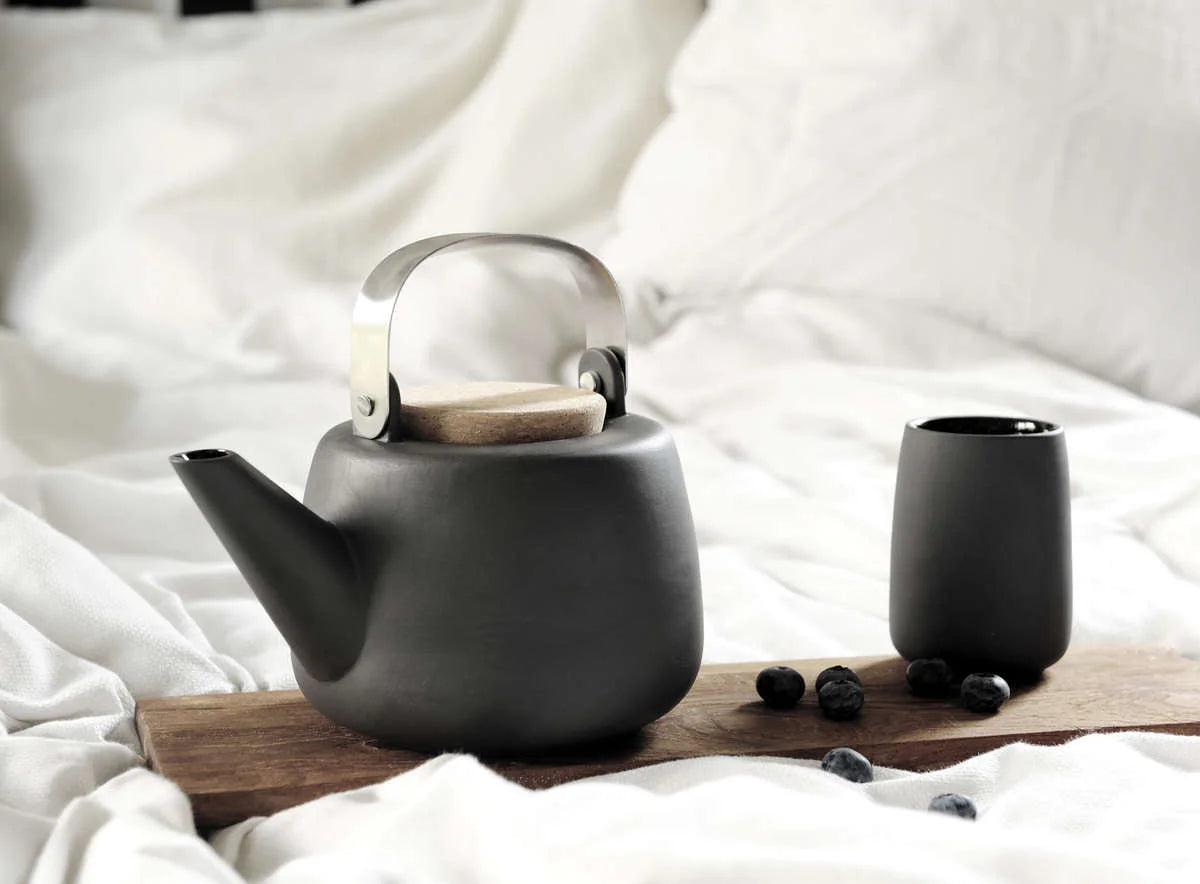 Nicola Porcelain Teapot CHARCOAL