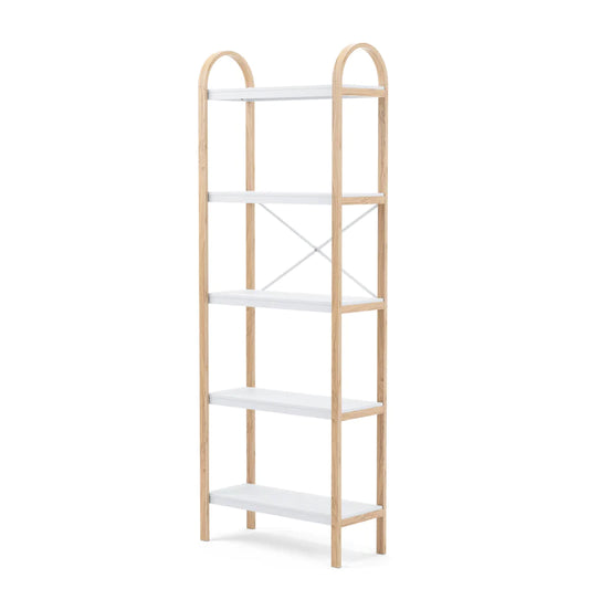 Bellwood Five Tier Shelf white/natural