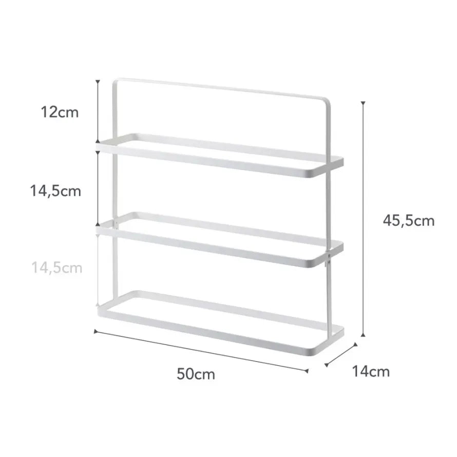 Tower shoe Rack Wide White Yamazaki